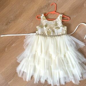 American Princess 4T cream dress